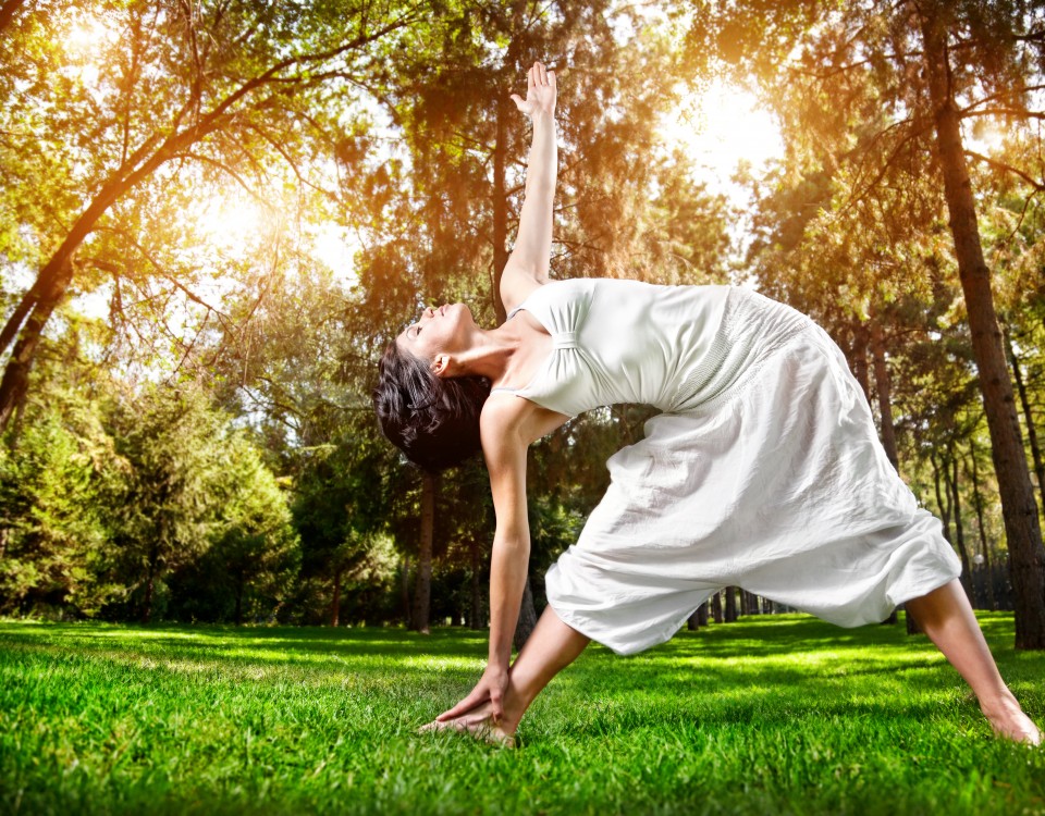 Yoga in the park